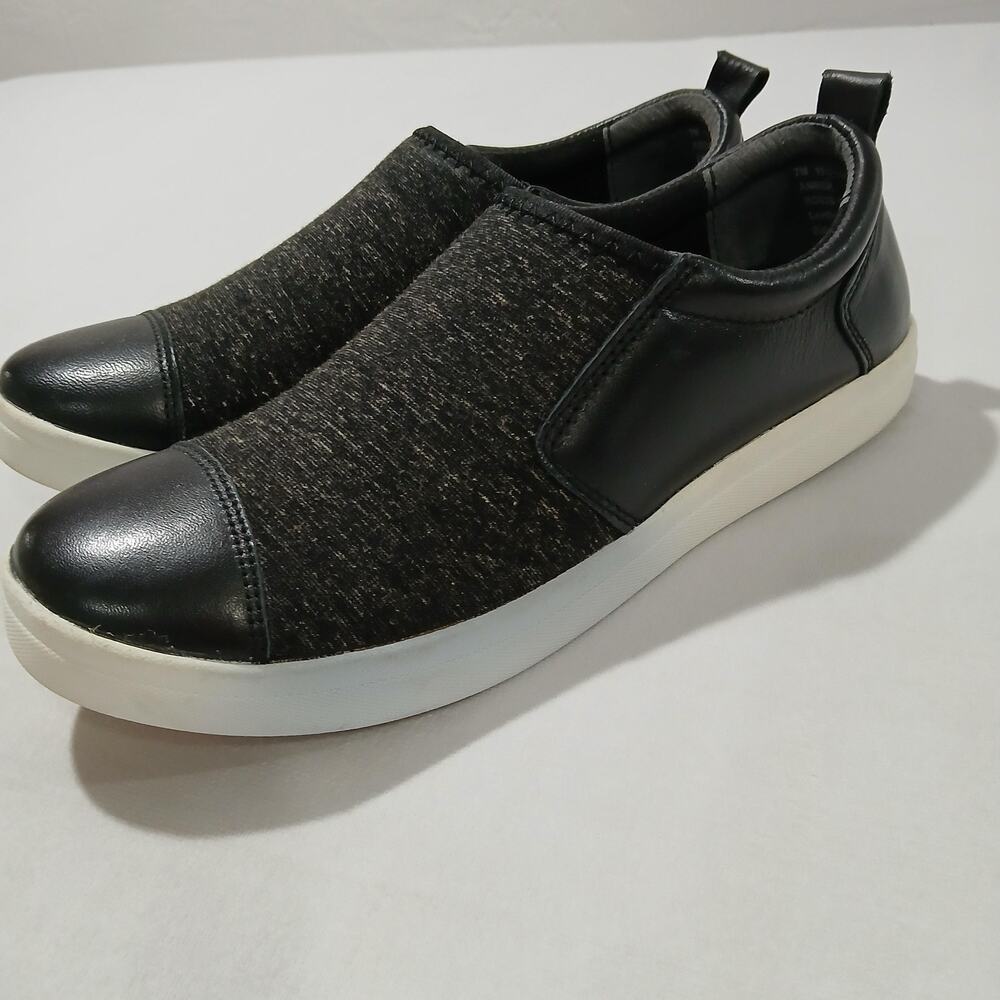 Barefoot Freedom Shoes Womens Size 7 Black Gray Amber Slip On Comfort Sneakers